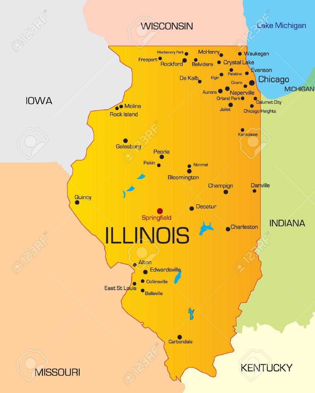 Chicago hali ya ramani