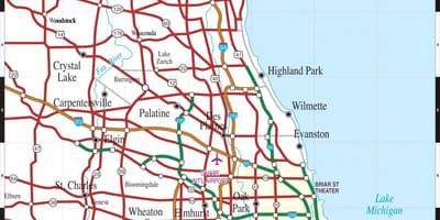 Ramani ya Chicago il